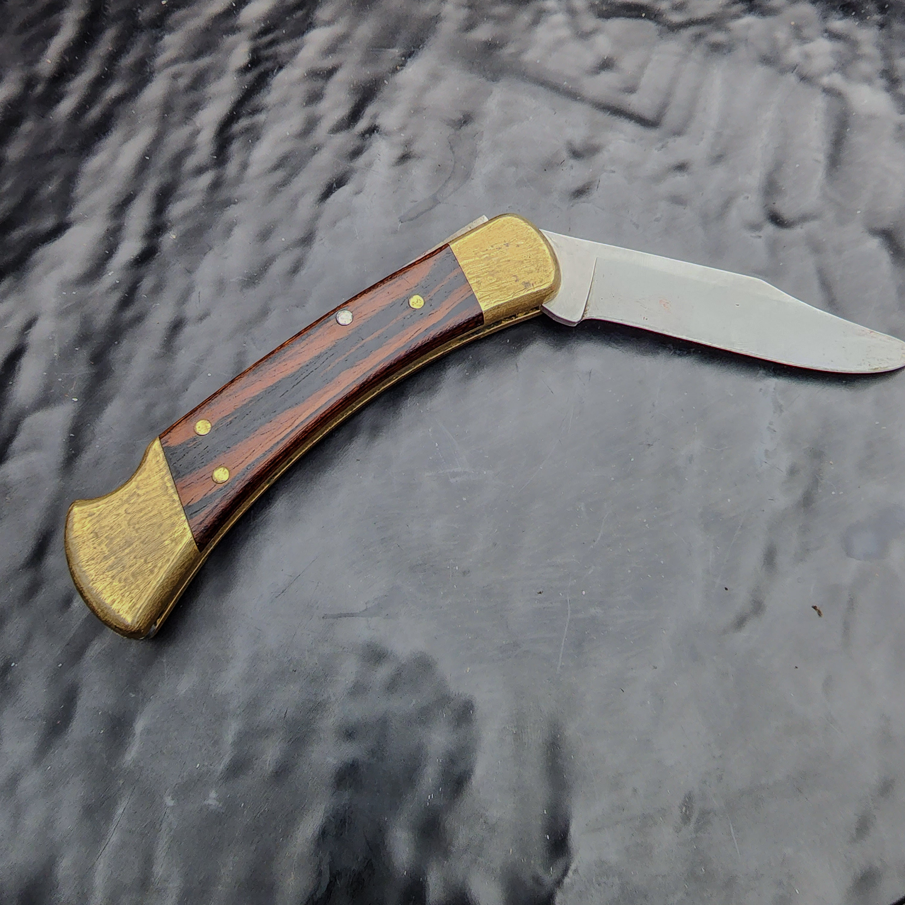 Vintage Buck 110 Lockback Knife Anvil Stamp Good Condition 🔪🪓 - Picture 1 of 7