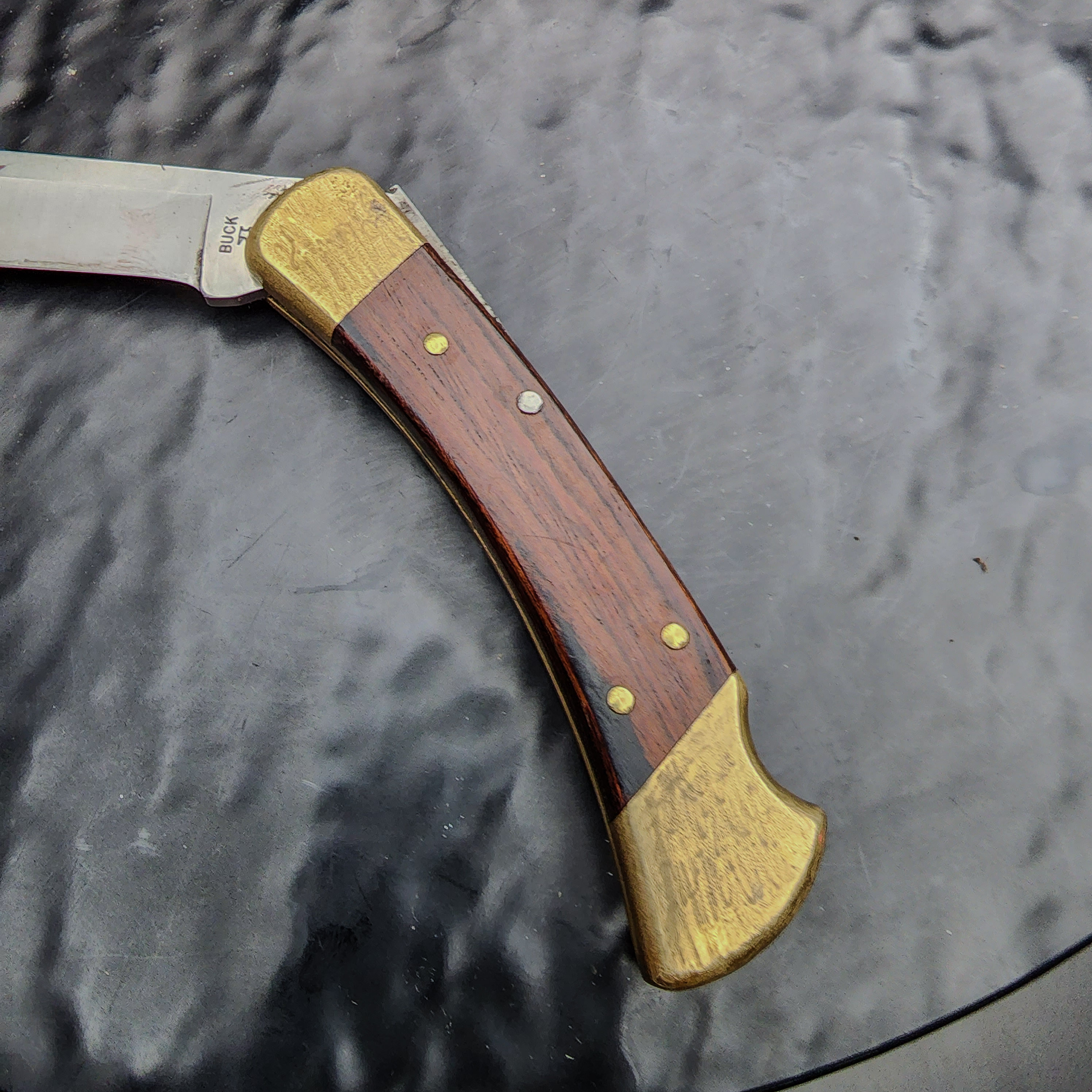 Vintage Buck 110 Lockback Knife Anvil Stamp Good Condition 🔪🪓 - Picture 5 of 7