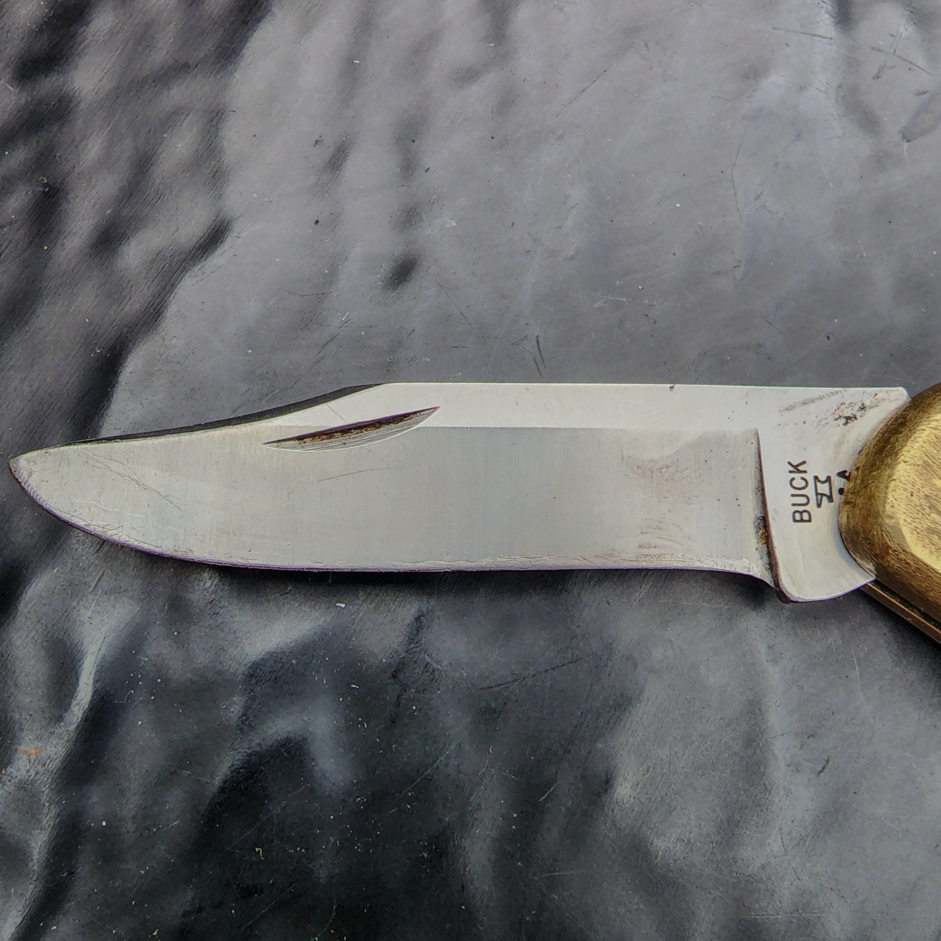 Vintage Buck 110 Lockback Knife Anvil Stamp Good Condition 🔪🪓 - Picture 6 of 7