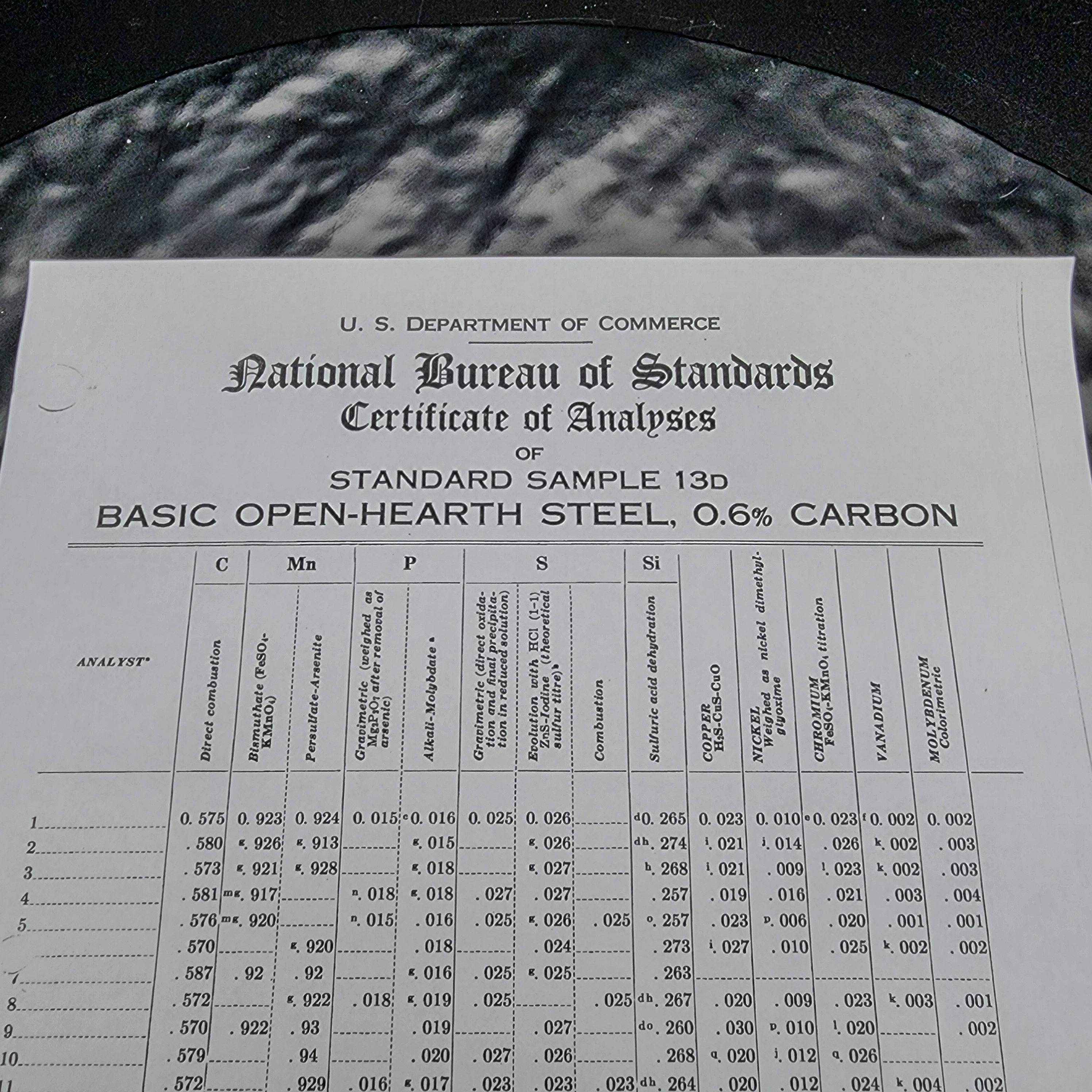NBS/NIST Standard Reference Material 13D Steel 0.6% Carbon 🔧 - Picture 4 of 5